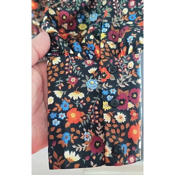 Zara Trafaluc Floral Patterned Long Sleeved  Romper Size Large - Picture 5 of 7